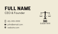 Scale Person Justice Business Card Image Preview