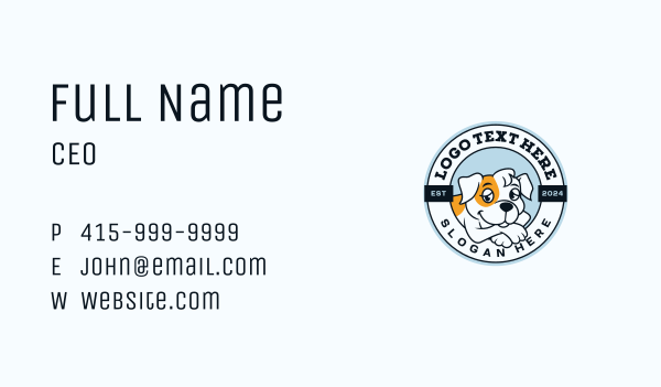 Dog Animal Veterinarian Business Card Design Image Preview