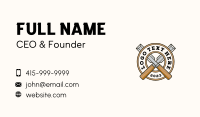 Chisel Wood Carpentry Business Card Image Preview