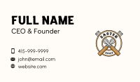Chisel Wood Carpentry Business Card Image Preview