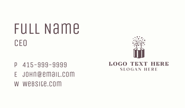 Book Tree Reading Business Card Design Image Preview