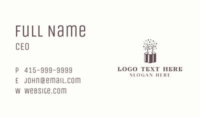 Book Tree Reading Business Card Image Preview