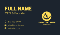 Yellow Mortar Smiley Business Card Design