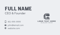 Gray Transport Trucking Business Card Image Preview