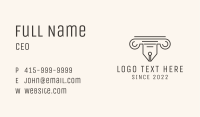 Legal Pen Column Business Card Image Preview