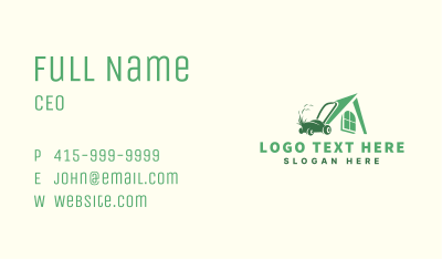 Gardening Equipment Lawn Mower Business Card Image Preview