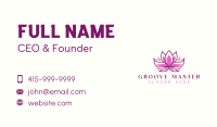 Wellness Lotus Flower Business Card Image Preview