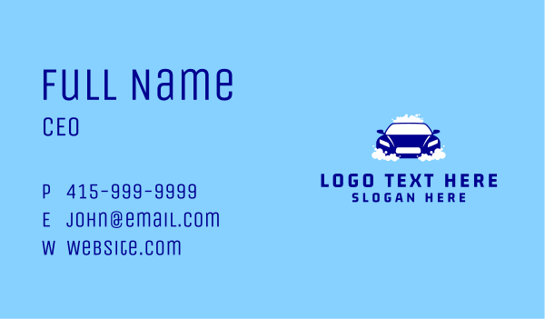 Automotive Cleaning Workshop Business Card Design Image Preview