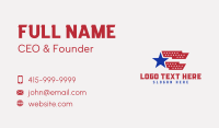 USA Patriotic Star  Business Card Preview