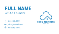 Blue House Cloud Business Card Image Preview