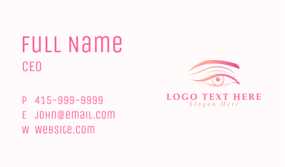 Beauty Cosmetic Eye Business Card Image Preview