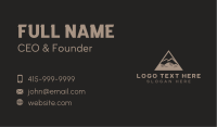 Peak Mountain Hiking Business Card Image Preview