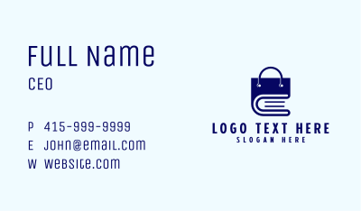 Shopping Bag Book Business Card Image Preview