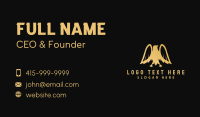 Golden Deluxe Eagle Business Card Image Preview