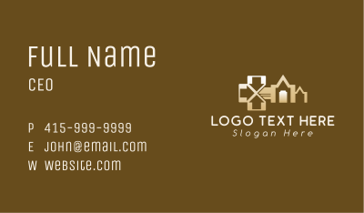 Gold House Key Business Card Image Preview