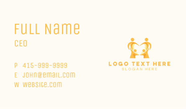 Orphanage Adoption Childcare  Business Card Design Image Preview