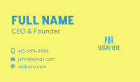 Tropical Surf  Business Card Image Preview