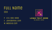 Technology Pixel Network Business Card Image Preview