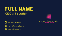 Technology Pixel Network Business Card Image Preview