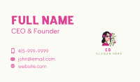 Floral Woman Shades Business Card Image Preview