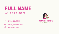 Floral Woman Shades Business Card Design