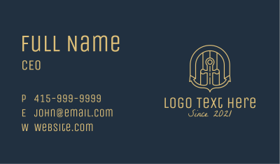 Nautical Anchor Door  Business Card Image Preview