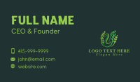 Swan Leaf Vines Business Card Image Preview