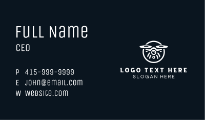 Aerial Drone Copter Business Card Image Preview
