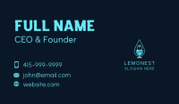 Water Droplet Podcast Business Card Image Preview