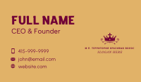 Maroon Elegant Crown Business Card Image Preview