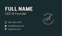 Simple Cursive Emblem Lettermark Business Card Image Preview