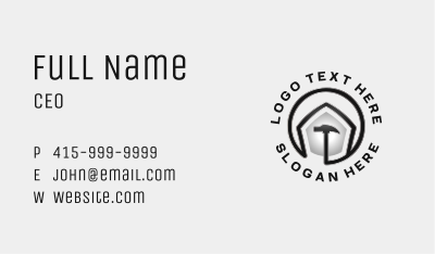 House Builder Hammer Business Card Image Preview