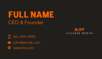 Athletic Sports Shop Wordmark Business Card Image Preview