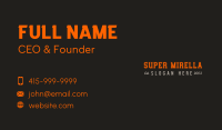 Athletic Sports Shop Wordmark Business Card Image Preview