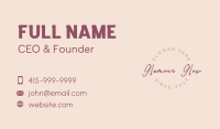 Cosmetics Beauty Signature Business Card Design