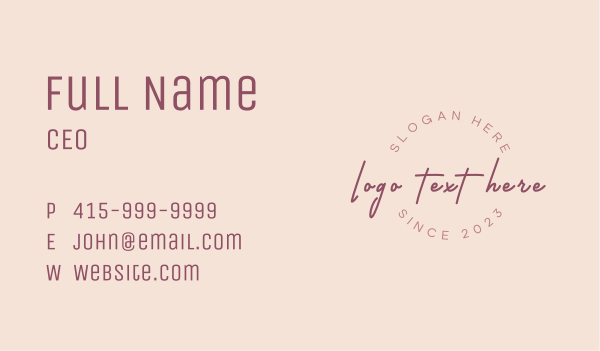 Cosmetics Beauty Signature Business Card Design Image Preview