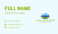 Lawn Mower Landscape Business Card Design