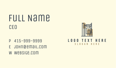 Geometric Architect Building Business Card Image Preview