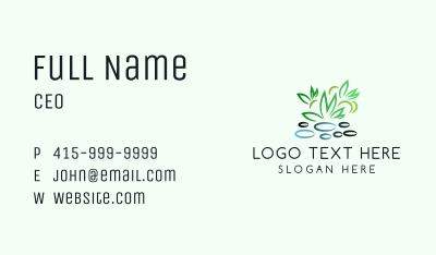 Pebble Plants Garden Business Card Image Preview