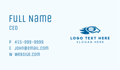 Blue Horse Football Team Business Card Image Preview