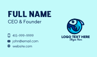 Blue Fish  Circle Business Card Design