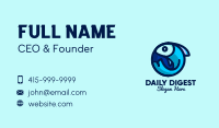 Blue Fish  Circle Business Card Image Preview