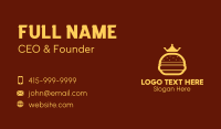 Yellow Royal Burger Business Card Image Preview