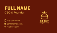 Yellow Royal Burger Business Card Image Preview