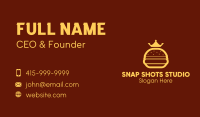 Yellow Royal Burger Business Card Image Preview