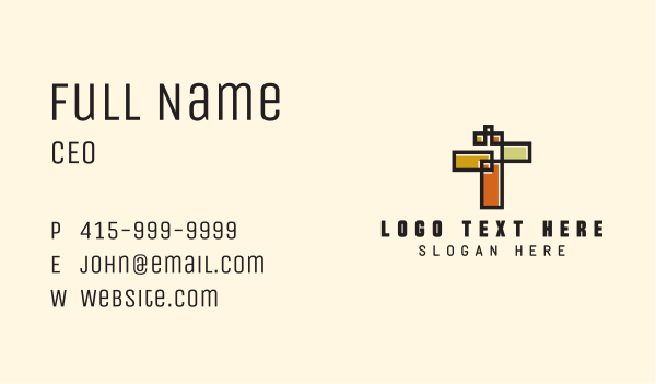 Geometric Letter T Business Card Design Image Preview