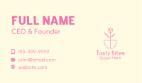 Minimalist Tulip Flower Pot Business Card Image Preview