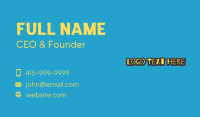 Doodle Style Wordmark Business Card Image Preview