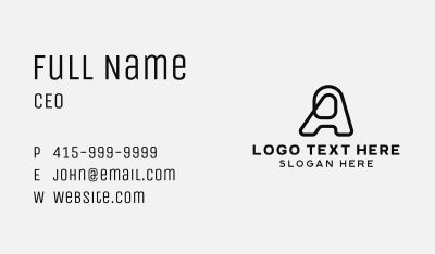 Generic Business Letter A Business Card Image Preview