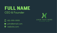 Organic Wellness Letter N Business Card Image Preview